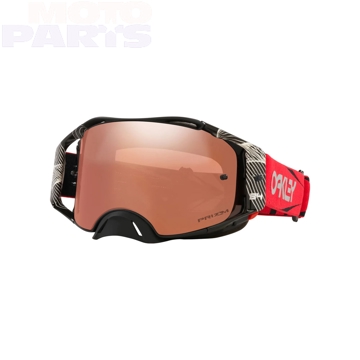 Фото Защитные очки OAKLEY Airbrake MX Herlings Signature Red, Prizm Black Iridium (HD, зеркальная линза)