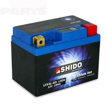 Фото Аккумулятор SHIDO LTX4L-BS, 12V, 1.6Ah (LiFePO4), KTM, HSQ, KAW, YAM, BETA