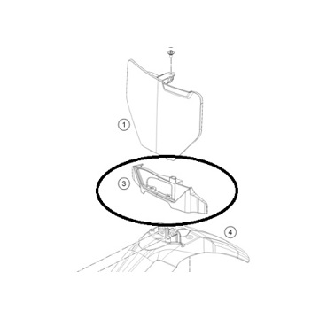 Фото Направляющая тормозной магистрали (под номерную табличку) (OEM) HSQ TC85 25-26