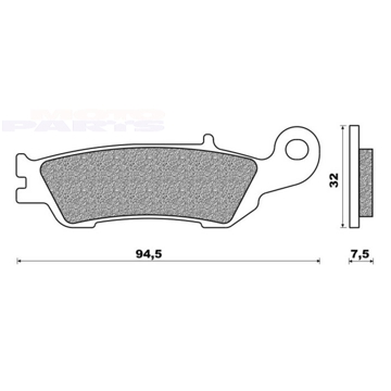 Фото Тормозные колодки NEWFREN BD1, передние - YZF250 07-21, YZ125/250 08-21