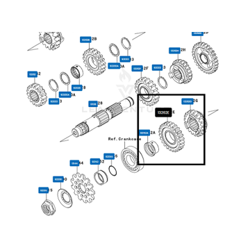Фото Шестерня КПП GEAR,OUTPUT 2ND,24T (OEM) Kawasaki KX450F 07-11