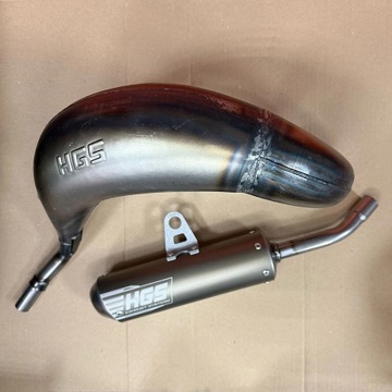 Фото Выхлопная система в сборе HGS Grey steel, KTM SX85 18-24, Husqvarna TC85 18-24, GasGas MC85 21-24