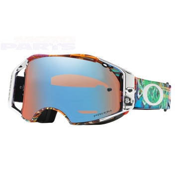 Фото Защитные очки OAKLEY Airbrake MX Herlings Graffito RWB, с синим зеркальны