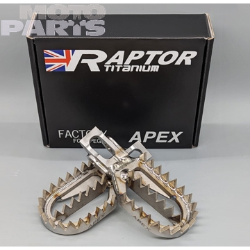 Фото Подножки титановые RAPTOR Apex(низкие), SX(F)/TC/FC 16-22, EXC(F)TE/FE 17-23, MC(F)21-23, EC(F) 21-2