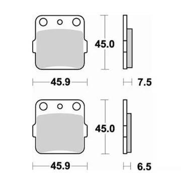 Фото Тормозные колодки Braking, Kawasaki KX65 00-18