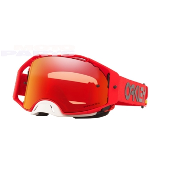 Фото Защитные очки OAKLEY Airbrake MX Heritage Stripe Red, с красной зеркальн