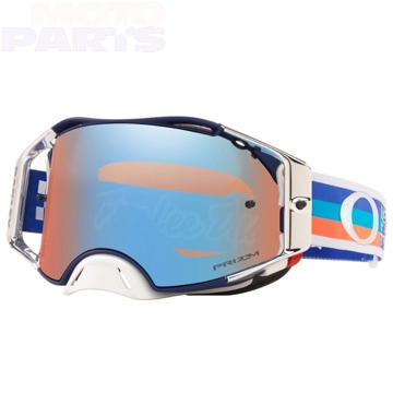 Фото Защитные очки OAKLEY Airbrake MX Premix, с сине красной зеркальной