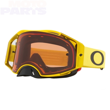 Фото Защитные очки OAKLEY Airbrake MX, жёлтые, с Prizm Bronze линзой