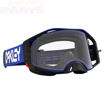 Фото Защитные очки OAKLEY Airbrake MX Moto Blue, с прозрачной линзой