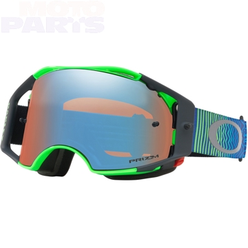 Фото Защитные очки OAKLEY Airbrake MX Shockwave Blue Green, с saphire зеркальной