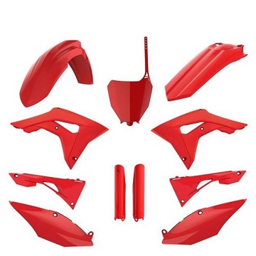 Фото Комплект пластика Honda CRF450R 17-20, CRF250R 18-21 красный