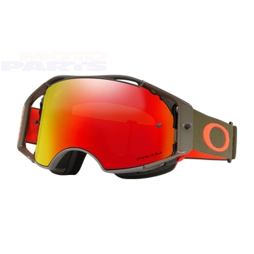 Фото Очки для велоспорта OAKLEY Airbrake MTB Dark Brush, с красной зеркальной линзой (Prizm Torch Iridium