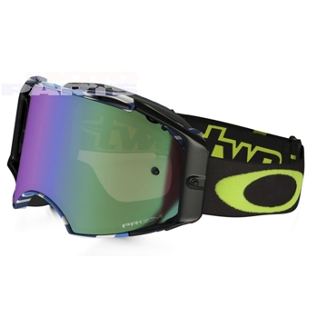 Фото Защитные очки OAKLEY Airbrake MX Reed Signature, с зеленым зеркальным сте