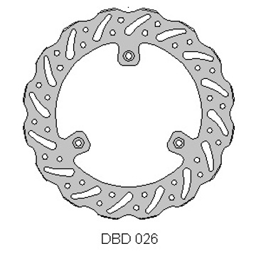 Фото Передний тормозной диск DELTA, D220мм, RM85 05-, YZ85 02-21