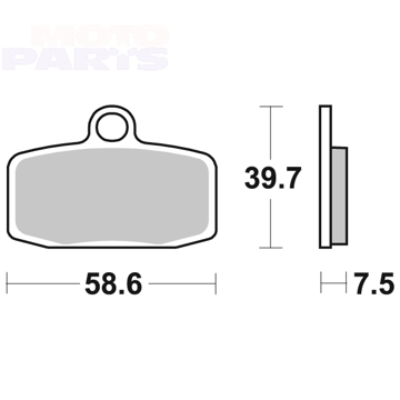 Фото Тормозные колодки BRAKING CM44, передние - SX85 12-20, TC85 14-20