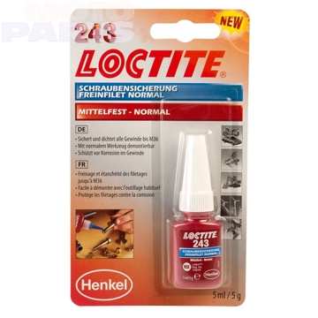 Фото Фиксатор резьбы LOCTITE 243 (синий), 5мл/5г