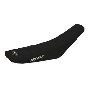 Фото Чехол сидения BUD Full Traction, чёрный/чёрный с чёрными нашивками, SX(F) 23-26, EXC(F) 24-26, GG 24-