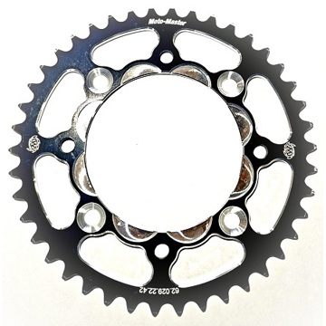 Фото Задняя шестерня, алюминиевая 415-44T черная, Moto-Master, SX50 14-26, TC50 17-26, MC50 21-26