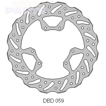 Фото Передний тормозной диск DELTA, D260мм, CRF250/450 15-24