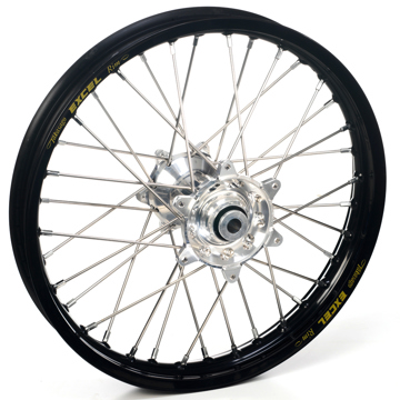 Фото Колесо заднее 19*2,15 (черный обод - титан ступица) 22мм HAAN WHEELS, KTM SX/SXF125-505 23-25, HSQ TC/FC125-505 23-25, GG MC/MCF125-505 23-25