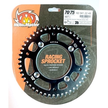 Фото Звезда задняя, алюминиевая чёрная 420-49T Moto-Master, KTM SX65 25-, Husqvarna TC65 25-, GasGas MC65 25-