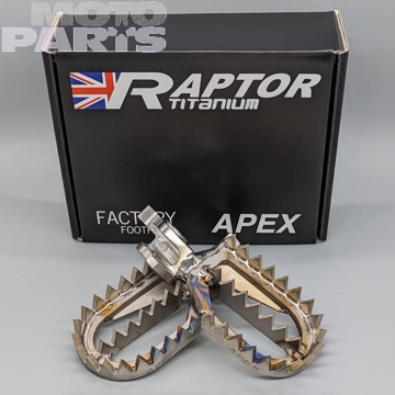 Фото Подножки титановые RAPTOR Apex(стандартные), KXF250 06-21, KXF450 07-21, CRF(X)125-450 02-21 (OE