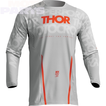 Фото Рубашка THOR Pulse Mono, серая/белая, размер XL