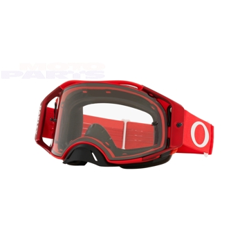 Фото Защитные очки OAKLEY Airbrake MX, красные, с прозрачной линзой