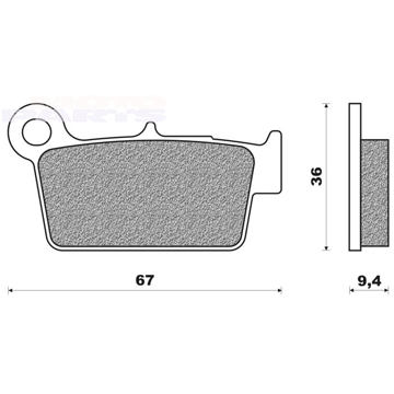 Фото Тормозные колодки BRAKING CM46, задние - KXF250 04-21, KXF450 06-21, RMZ250/4