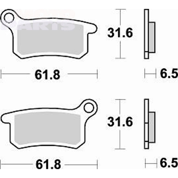 Фото Тормозные колодки BRAKING CM44, передние/задние - SX65 02-21, TC65 18-