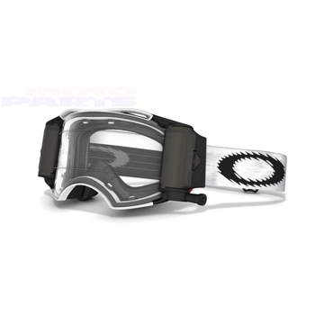 Фото Защитные очки OAKLEY Airbrake MX MatteWht Speed, белые/чёрные, с Roll-Off с