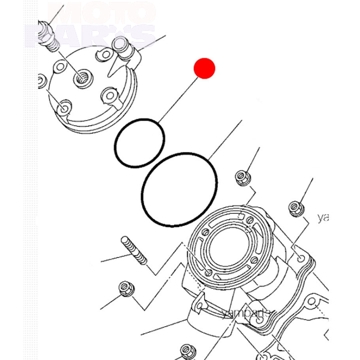 Фото Уплотнительное кольцо YZ85 02-18, 4G0 (OEM)