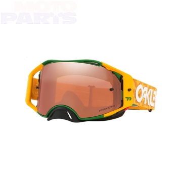 Фото Защитные очки OAKLEY Airbrake MX Price Signature Gold, Prizm Black Iridium (HD, зеркальная линза)