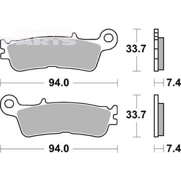 Фото Тормозные колодки BRAKING CM46, передние - YZF250 21-22, YZF450 20-22