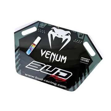 Фото Доска пит борд BUD Racing Team Venum, чёрная поверхность для надписи (белый маркер в комплекте)