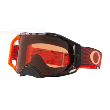 Фото Защитные очки OAKLEY Airbrake MX Equalizer Red Orange, с оранжевым зерка