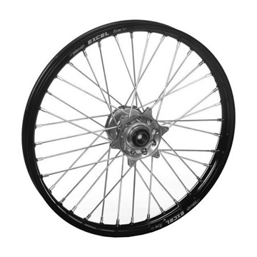 Фото Колесо переднее 21-1,60 Black Rim-Silver Hub 22mm Haan Rex KXF250 21-.. KXF450 19-..