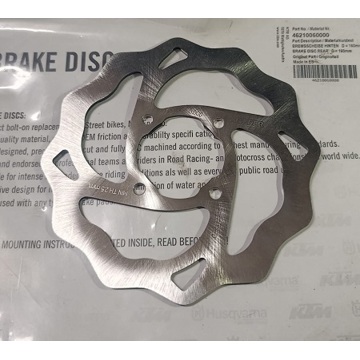 Фото Диск тормозной задний (160 мм) (OEM) KTM SX65 04-22, Husqvarna TC65 17-22, GasGas MC65 21-22