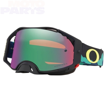 Фото Защитные очки OAKLEY Airbrake MX Tomac Signature Camo Army Blues, с зеленой зерка