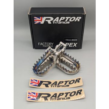 Фото Подножки титановые RAPTOR Apex -10mm Stark Varg