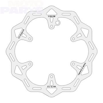 Фото Передний тормозной диск CCP, D260мм, KTM 94-25, HSQ 14-25, GG 21-25