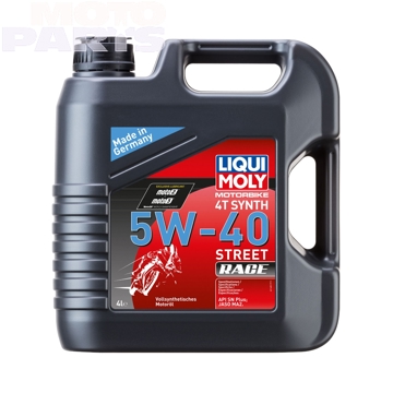 Фото Моторное масло LIQUI MOLY Motorbike 4T Synth 5W-40 Street Race, 4л