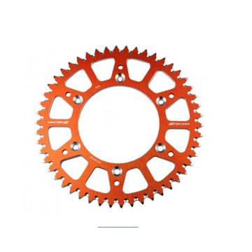 Фото Задняя звезда 428-T49 оранжевая Scar, KTM SX85 04-25, Husqvarna TC85 14-25, GasGas MC85 21-25