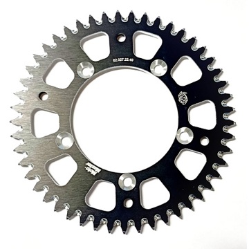 Фото Звезда задняя алюминиевая 420-49T черная Moto-Master, KTM SX65 98-, Husqvarna TC65 17-, GasGas MC65 21-