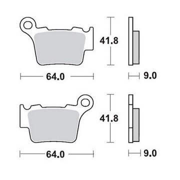 Фото Тормозные колодки MOTO-MASTER Nitro Racing, задние - SX(F)125-450 04-25, SX85 21-, TC/TE/FC/FE 14-25, MC/MCF/EC/ECF 21-25