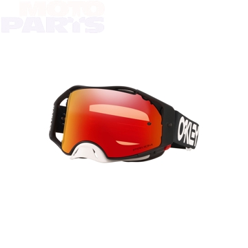 Фото Защитные очки OAKLEY Airbrake MX Factory Pilot Black, чёрные/белые, с кра