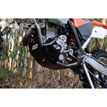 Фото Защита мотора CrossPro EC DTC KTM EXC450 12-16, чёрная