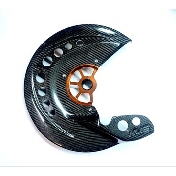 Фото Защита тормозного диска карбон  KVS Factory style, KTM/HSQ/GG125-505 16-26