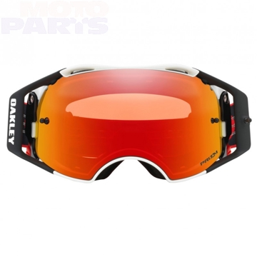 Фото Защитные очки OAKLEY Airbrake MX Red White, с красной зеркальной линз