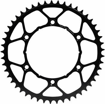 Фото Звезда задняя 520-49T, стальная чёрная MotoMaster, KTM SX(F)/EXC(F) 125-505 01-25, Husqvarna TC/FE/TE 125-450 14-25, GasGas EX/MC/EX 125-450 21-25